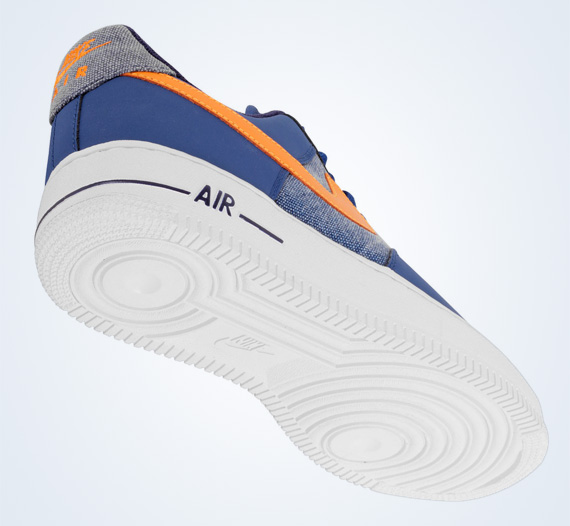 Nike Air Force 1 Low Storm Blue White Vivid Orange 11