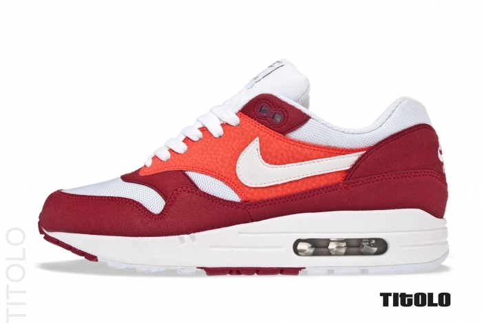 Nike Air Max 1 Legacy Red White Khaki Gum Dark Brown 2