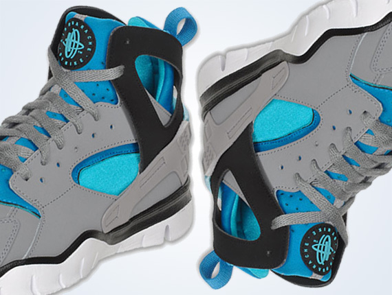 Nike Huarache Free Basketball 2012 - Stealth - Turquoise Blue - Neptune