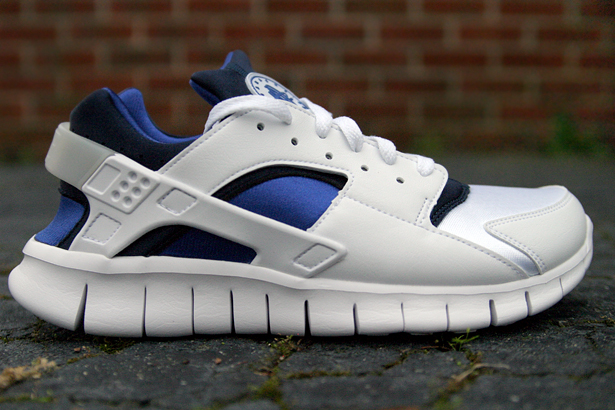 Nike Huarache Free 2012 White Navy Royal 2