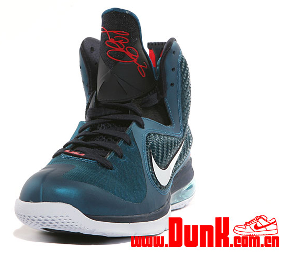 Nike Lebron 9 Green Abyss Obsidian Light Blue Heather 4