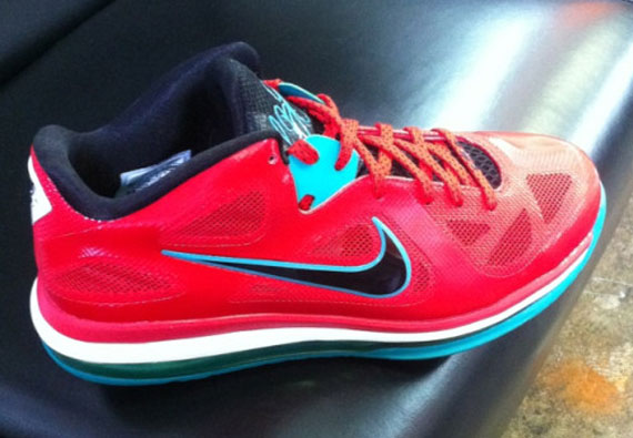 Nike Lebron 9 Low Red Teal Black 1