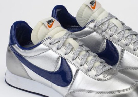 Nike Tailwind Night Track Disco – Silver – Navy