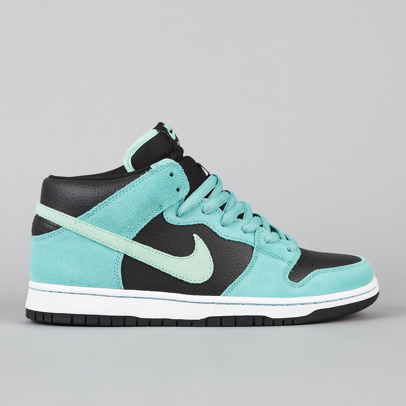 Nike Sb Dunk Mid Pro Black Medium Mint Sea Crystal 2