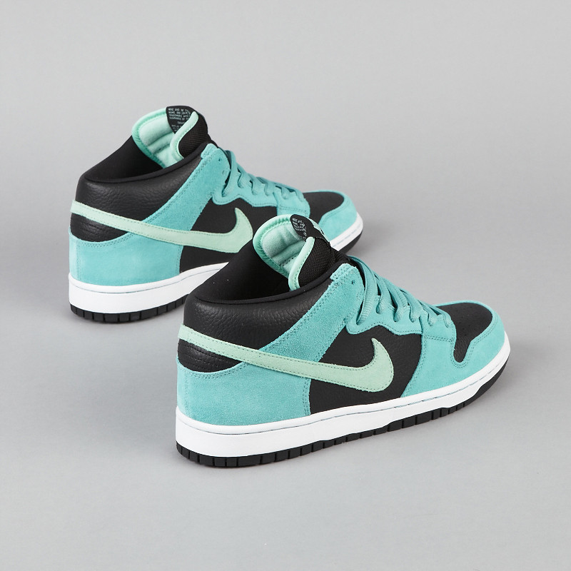 Nike Sb Dunk Mid Pro Black Medium Mint Sea Crystal 4