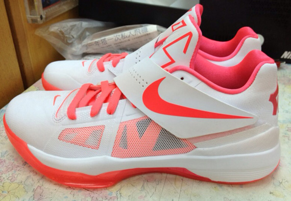 Nike Zoom Kd Iv Id White Hot Punch 12