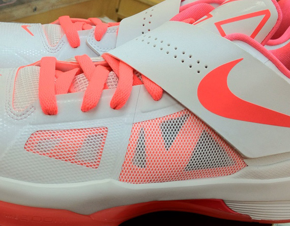 Nike Zoom KD IV iD – White – Hot Punch