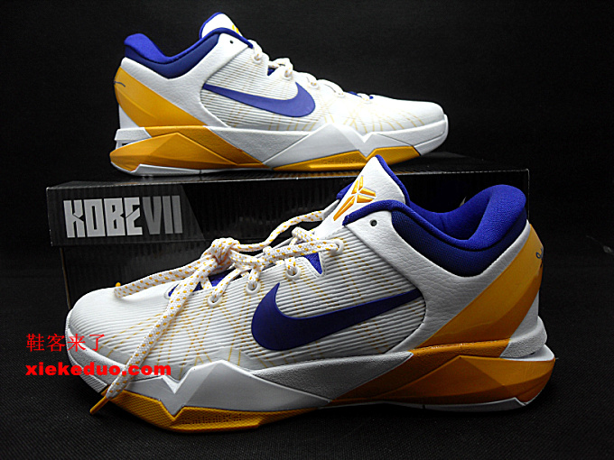 Nike Zoom Kobe Vii White Concord Del Sol 9
