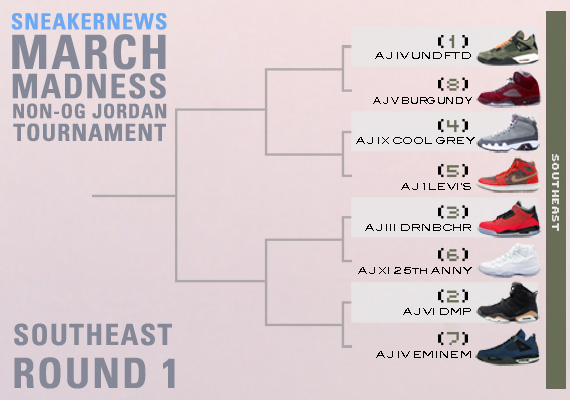 Sn March Madness 2012 Bracket Round 1 Southeast