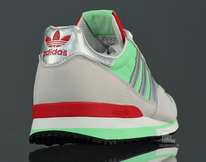 Adidas Originals Zx 500 Super Green Metalic Silver Light Scarlett 3
