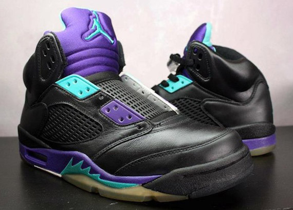 Air Jordan V Aqua To Grape Customs By Rudnes 2