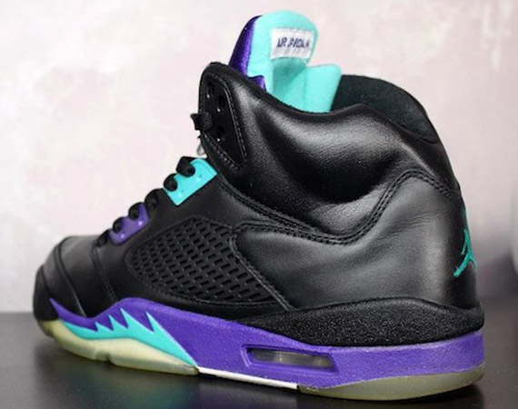 Air Jordan V Aqua To Grape Customs By Rudnes 3