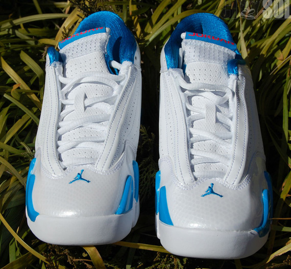 Air Jordan Xiv Gs White Siren Red Neptune Blue 2