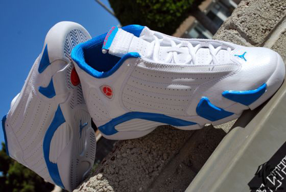 Air Jordan XIV GS – White – Siren Red – Neptune Blue | New Images