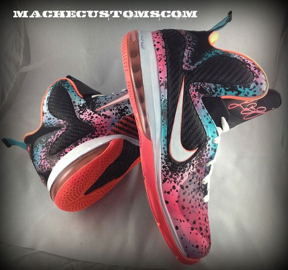 Lebron 9 Flamingo Customs 2