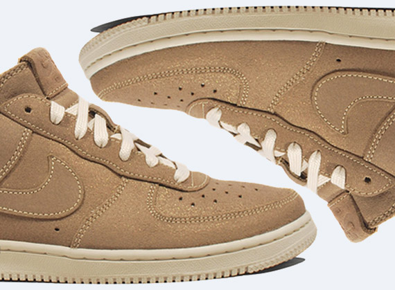 Nike Air Force 1 Low Light Metallic Gold Grain