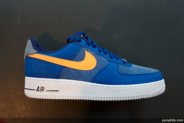 Nike Air Force 1 Low Storm Blue White Vivid Orange 2