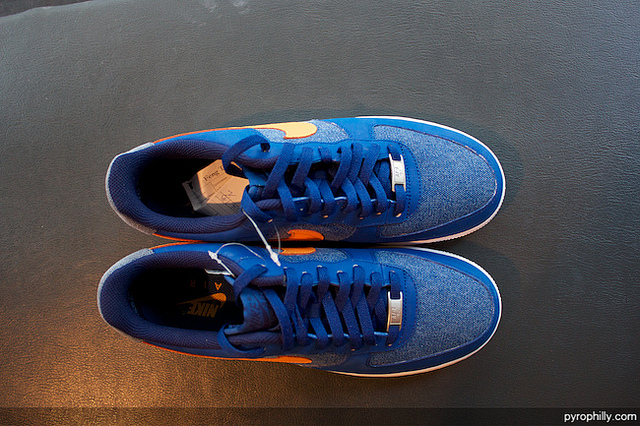 Nike Air Force 1 Low Storm Blue White Vivid Orange 3