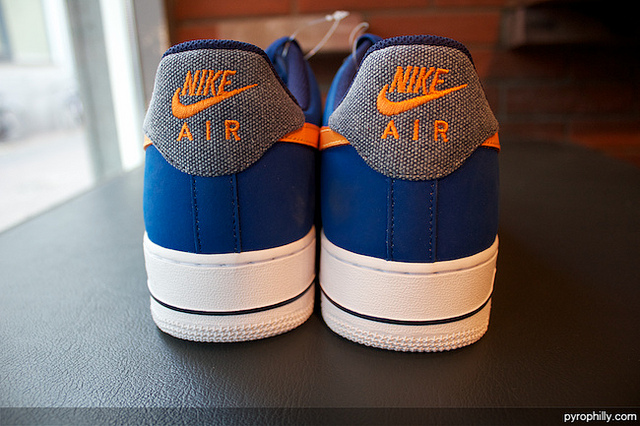 Nike Air Force 1 Low Storm Blue White Vivid Orange 4