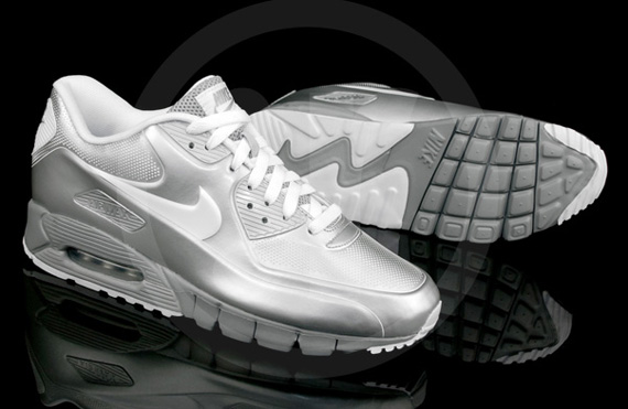 Nike Air Max 90 Current Vt Lsr Metallic Silver White 5