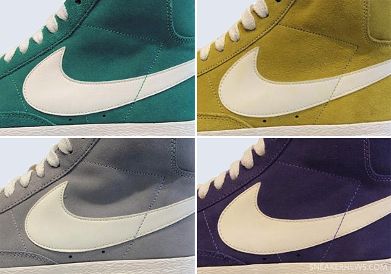 Nike Blazer High Suede VNTG – April 2012 Colorways