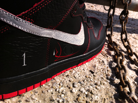Nike Dunk High Hot Rod Customs By Rom 4