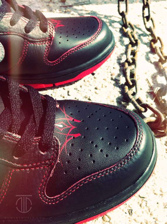 Nike Dunk High Hot Rod Customs By Rom 5