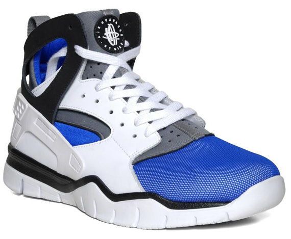 Nike Huarache Basketball 2012 White Black Soar 1