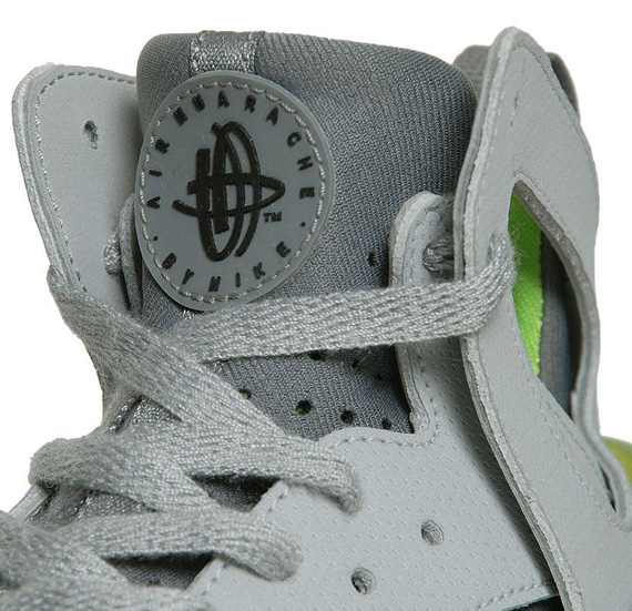 Nike Huarache Basketball 2012 Wolf Grey Action Green 1