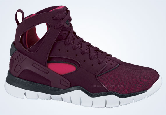 Nike Huarache Basketball Red Mahogany Scarlet Fire 2