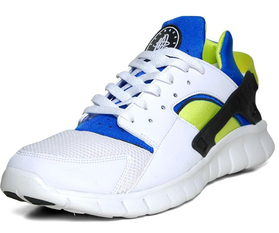 Nike Huarache Free 2012 White Royal Volt Og End 5