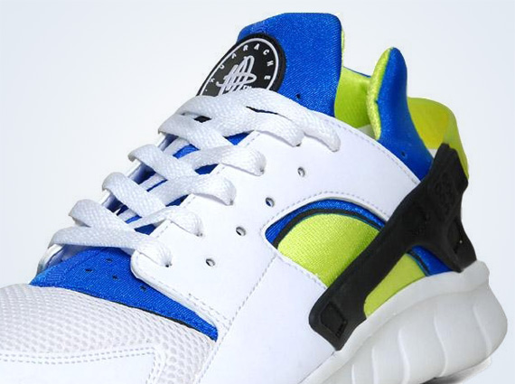 Nike Huarache Free 2012 White Royal Volt Og End 6