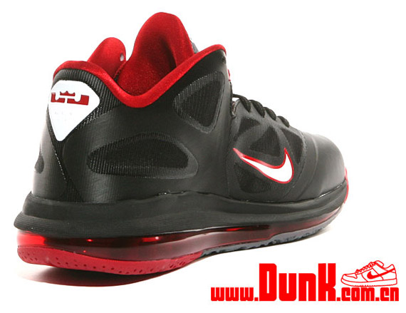 Nike Lebron 9 Low Black White Sport Red 5