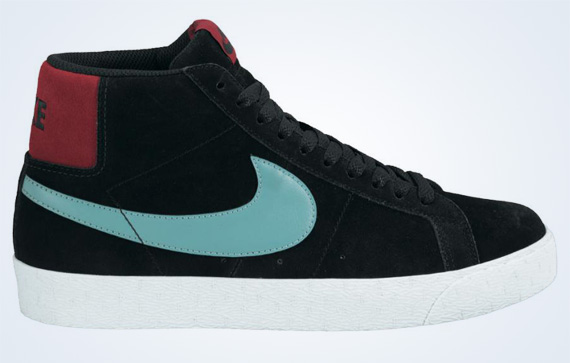 Nike Sb Blazer Mid Black Sea Crystal April 2012 1