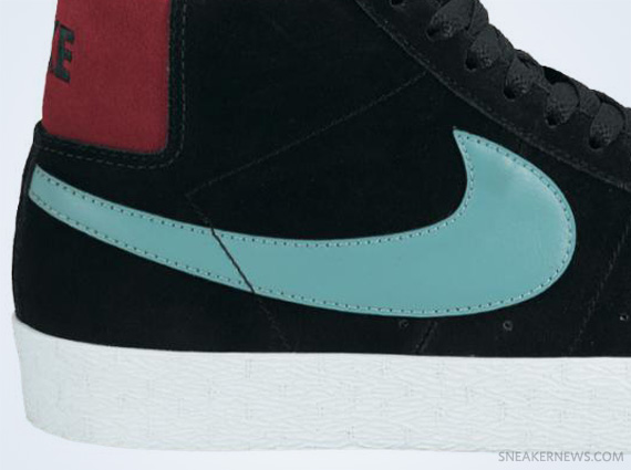 Nike Sb Blazer Mid Black Sea Crystal April 2012 3