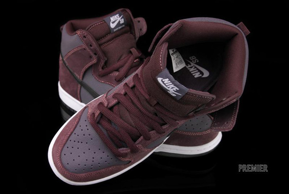 Nike Sb Dunk High Deep Burgandy Black April 2012 2