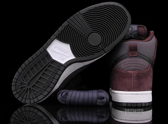 Nike Sb Dunk High Deep Burgandy Black April 2012 6