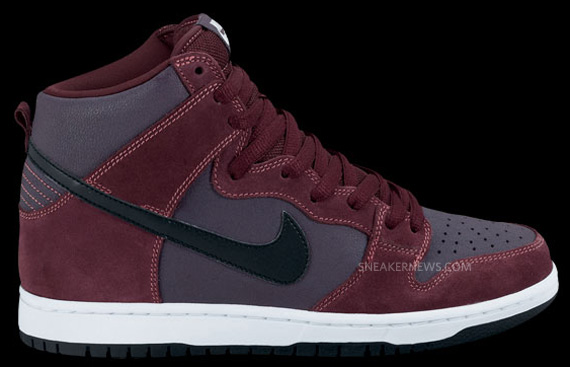 Nike Sb Dunk High Deep Burgundy Black