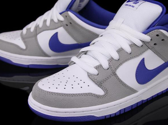 Nike SB Dunk Low Pro – Matte Silver – Varsity Royal – White