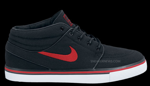 Nike Sb Janoski Mid Black Sport Red Gum Light Brown