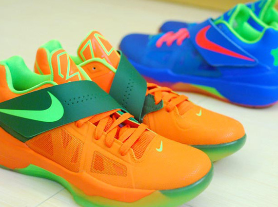 Nike Zoom KD IV iD 'Orange Tree' + 'Sha Tin'