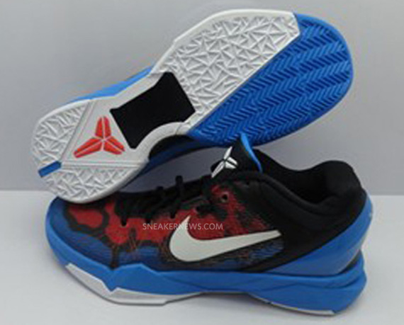 Nike Zoom Kobe Vii Poison Dart Frog Black Red Blue 2