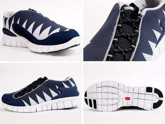 Nke Footscape Free Sawtooth Navy 3