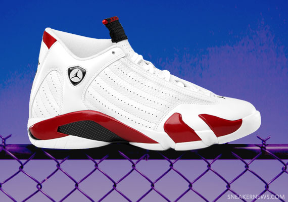 On The Fence Air Jordan Xiv White Varsity Red Black