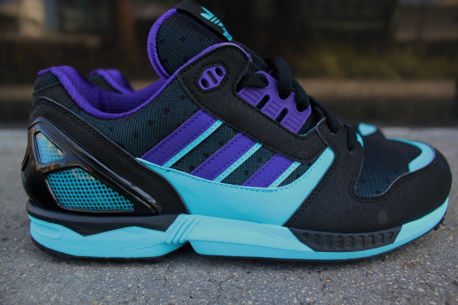 Adidas Originals Zx 8000 Black Super Cyan 2