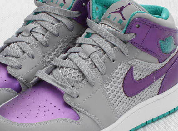 Air Jordan 1 Phat GS – Wolf Grey – Ultraviolet – New Green