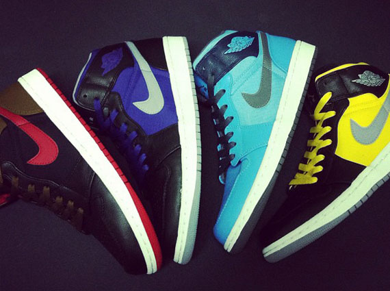 Air Jordan 1 Mid - Holiday 2012 Colorways