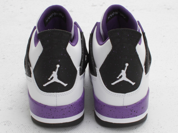 Air Jordan Iv Gs White Ultraviolet Neutral Grey 2