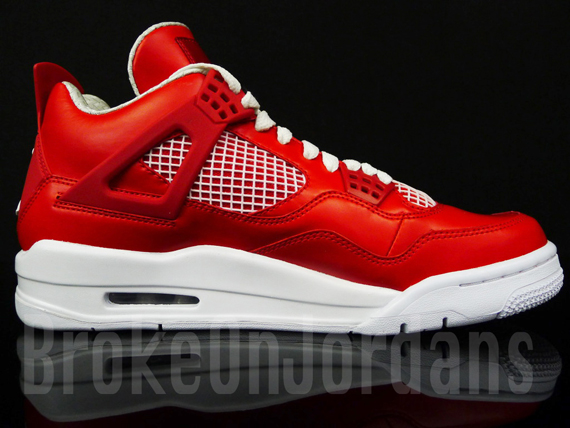 Air Jordan Iv Red White 14