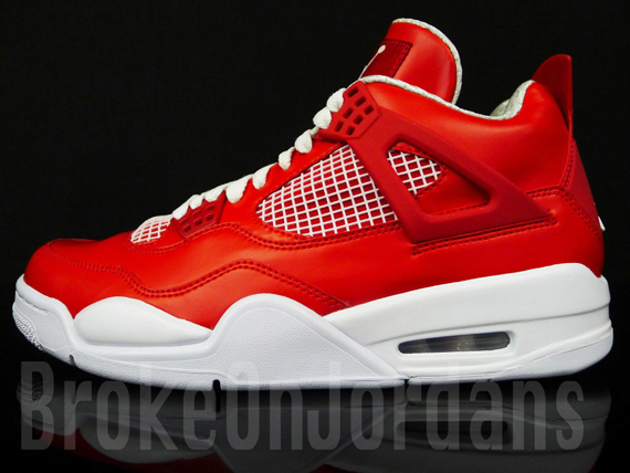 Air Jordan Iv Red White 15